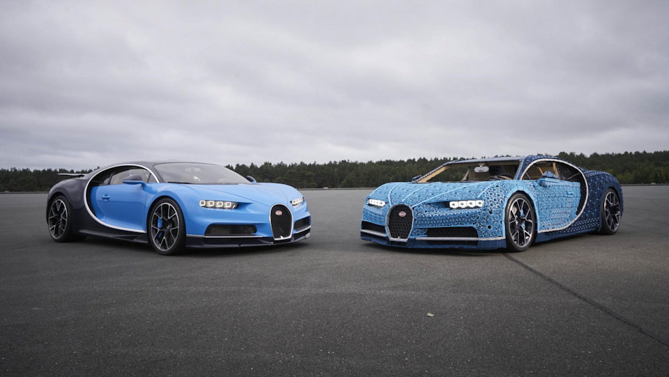 автомобиль создали в Чехии по заказу Bugatti дизайнеры Lego Technic и инженеры завода Lego