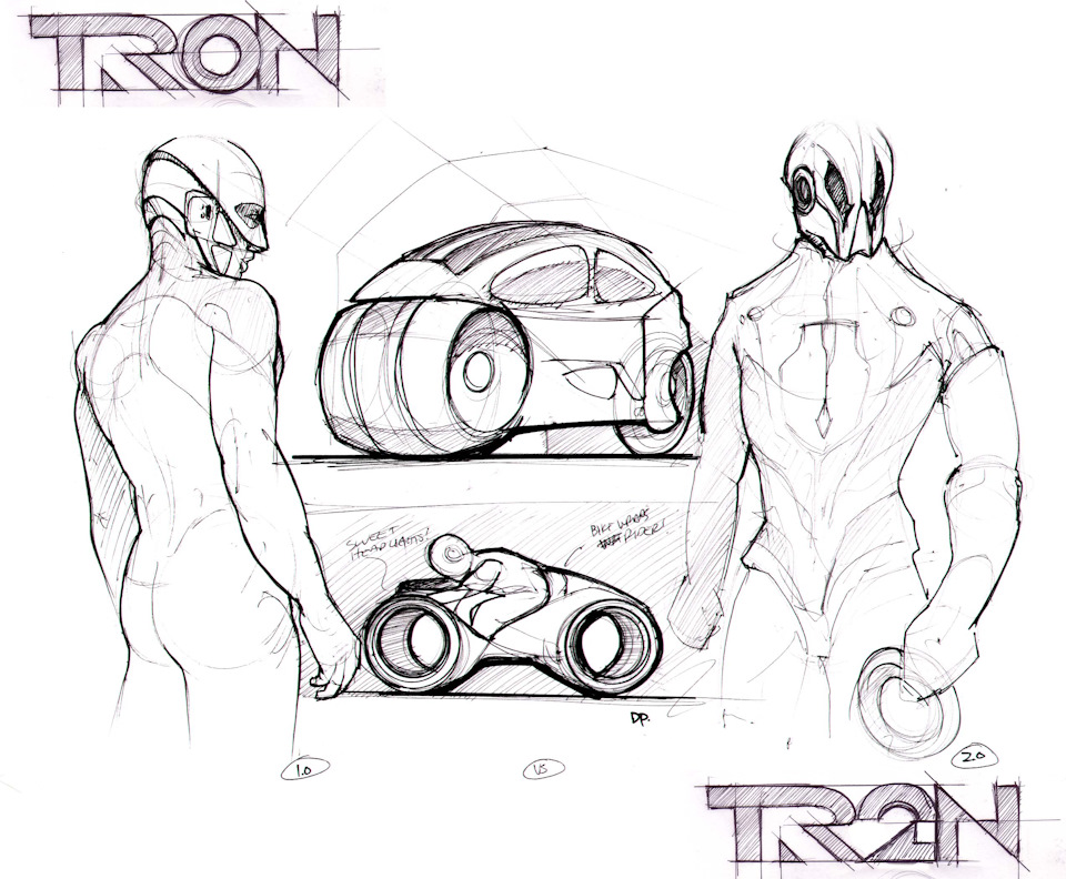 Концепт-арт к фильму «Трон»