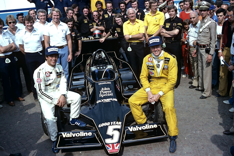 Команда Lotus перед утром перед роковым Гран При Италии ’78