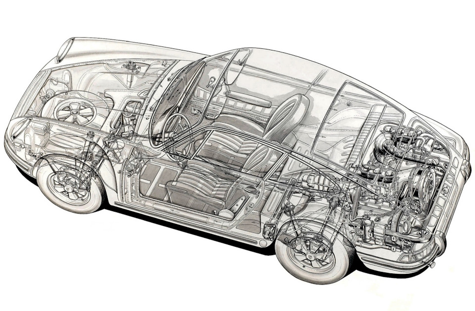 Схема компоновки автомобиля