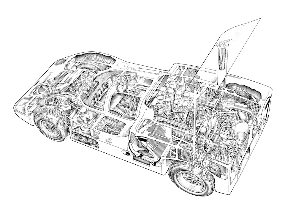 схема Chaparral 2F Chevrolet