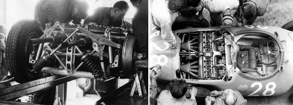 Необычные идеи, нашедшие воплощение в Bugatti Type 251 – перекрестные рычаги подвески и двигатель, расположенным поперечно в базе