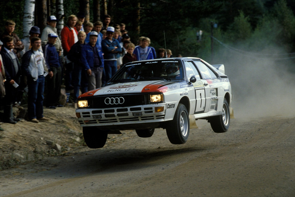 Ханну Миккола и Арне Хертц на Audi Quattro A2 – победители «Ралли 1000 озёр» ’83.