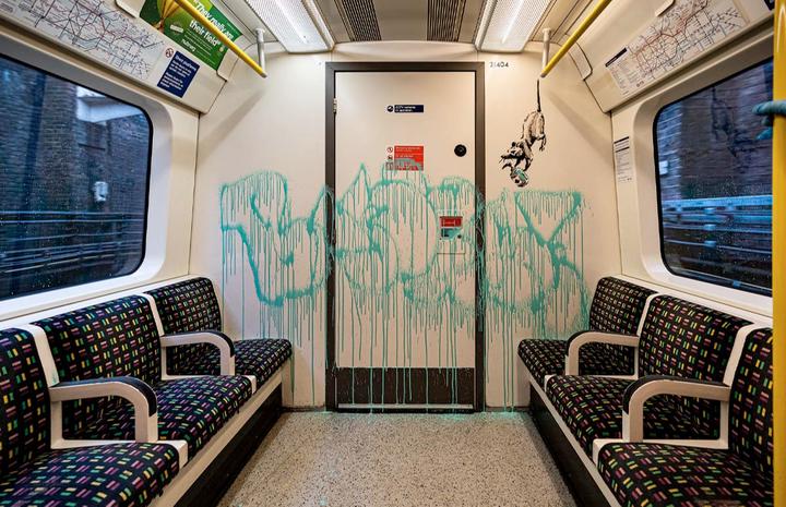 Новое творение Бэнкси нашли в лондонском метро