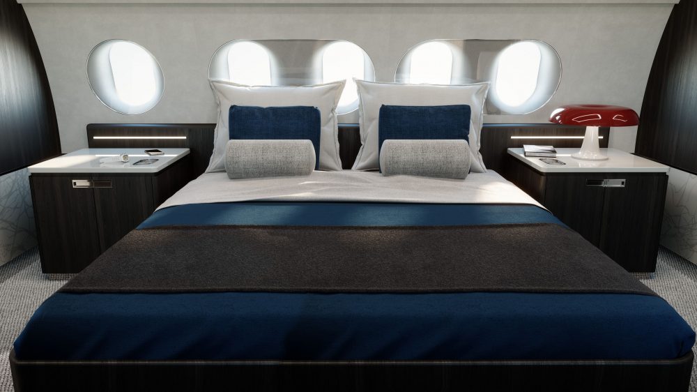 спальные места в самолете Airbus ACJ TwoTwenty