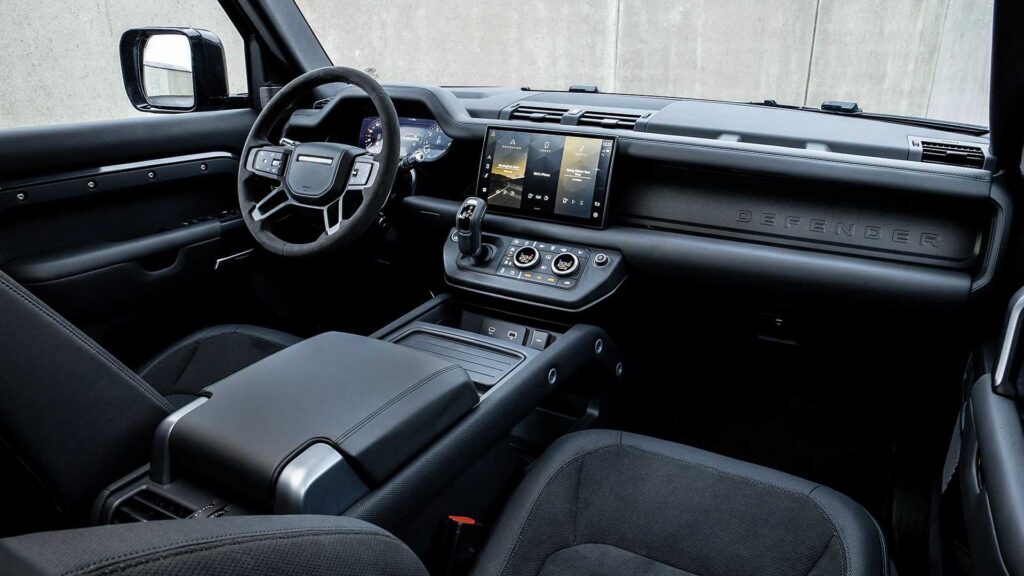 интерьер фото Land Rover Defender V8