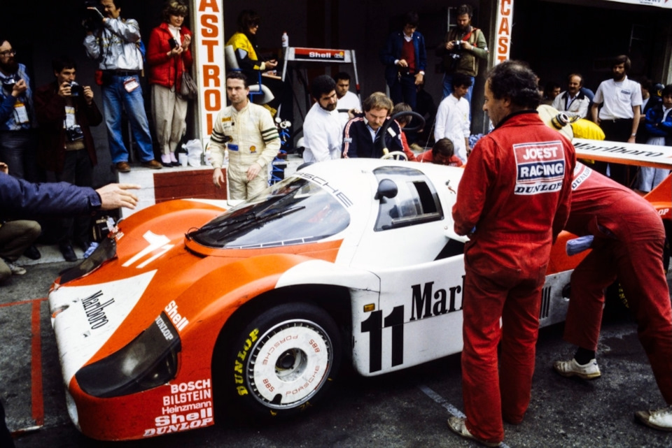 Пит-стоп экипажа Воллек/Бутсен на Porsche 956 в ходе «1000 км Монцы» ’83.