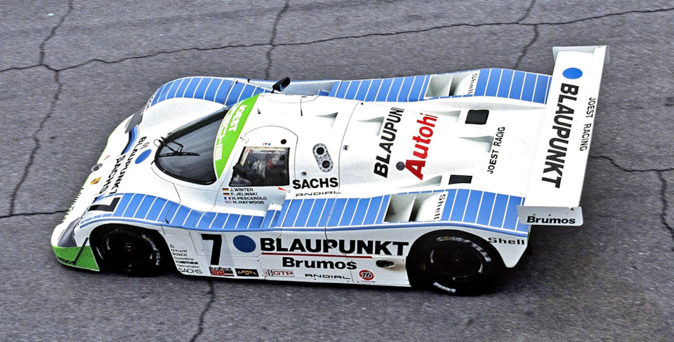 Экипаж Желински/Пескаролло/Хэйвуд/Винтер на Porsche 962C – победители «24 часов Дейтоны» ’91.